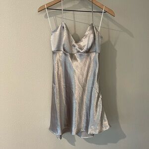 Guess Silver Halter Dress